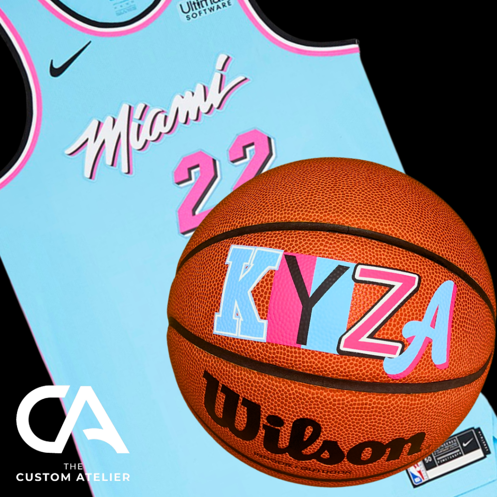 Miami Heat Jersey Inspired Ball